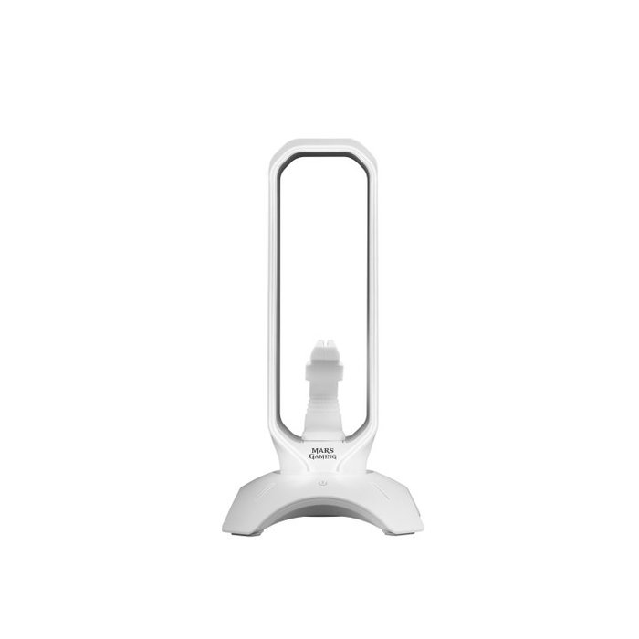 Mars Gaming MHHPRO White Support pour Casque avec Hub USB 3.0, Bungee pour Souris et RGB Flow Mars Gaming MHHPRO White Support pour Casque avec Hub USB 3.0, Bungee pour Souris et RGB Flow