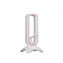 Mars Gaming MHHPRO White Support pour Casque avec Hub USB 3.0, Bungee pour Souris et RGB Flow