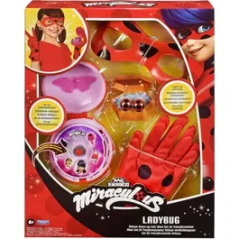 Bandai P50619 - Set de Transformation Deluxe Miraculous Ladybug - Yoyo téléphone, masque, boucles d'oreille et gants
