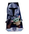 Simba Peluche Star Wars Mandalorian avec Mini Grogu 25 cm