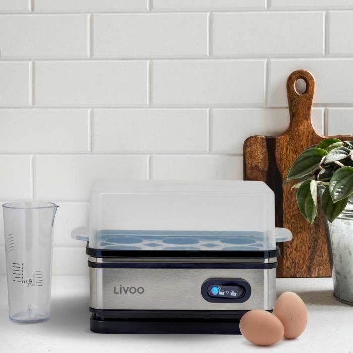 Livoo Cuiseur à oeufs DOC290 - 6 oeufs - Acier inoxydable
