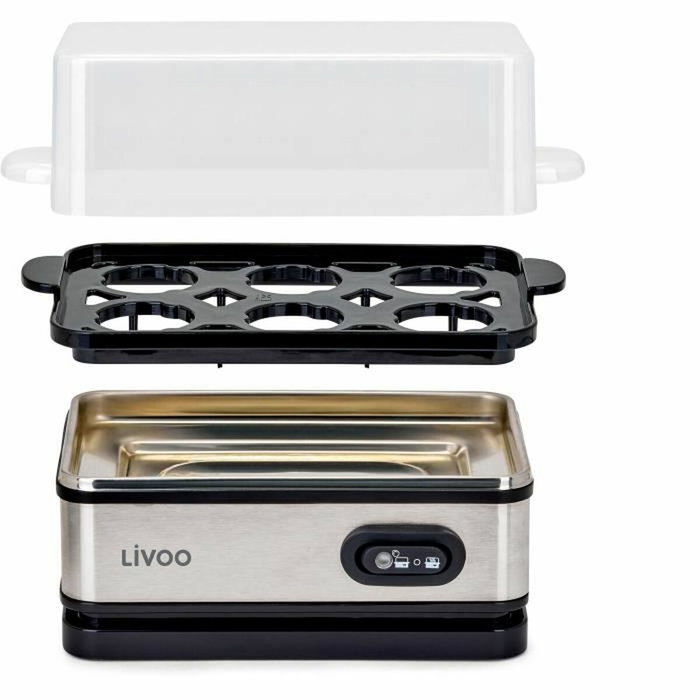 Livoo Cuiseur à oeufs DOC290 - 6 oeufs - Acier inoxydable