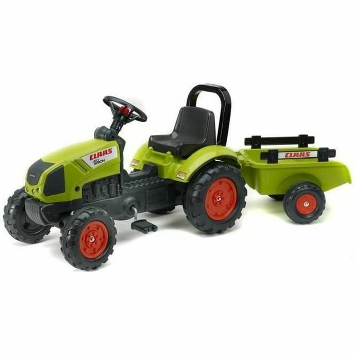 Falk Tracteur à pédales Claas avec remorque