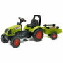 Falk Tracteur à pédales Claas avec remorque