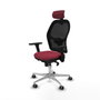Piqueras y Crespo Chaise de Bureau avec Appui-tête Jorquera 3D086G2 Bordeaux