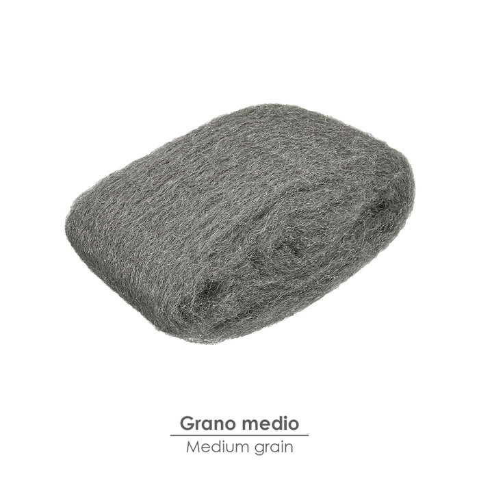 WOLFPACK LINEA PROFESIONAL Laine d'acier grain moyen 150 g Taille 1 WOLFPACK LINEA PROFESIONAL Laine d'acier grain moyen 150 g Taille 1