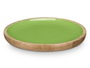 Giftdecor Plat 25 cm en Bois de Manguier Vert (Set de 12)