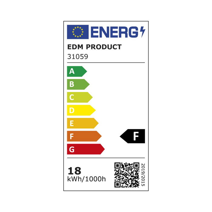 Edm Downlight LED encastrable rond 18W 3CCT Aluminium