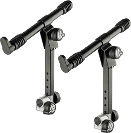 QUIKLOK Extension Second Clavier Ajustable pour X Series, Support Acier Noir, Hauteur 150-270 mm, Inclinable 60-90°