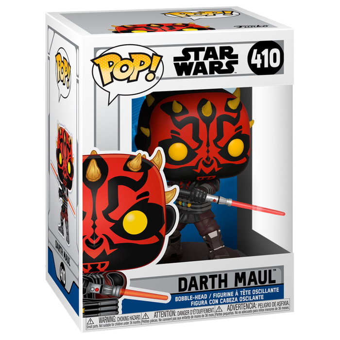 FUNKO - Figurine POP en vinyle Star Wars Darth Maul - Cadeau avec fenêtre - 9 cm FUNKO - Figurine POP en vinyle Star Wars Darth Maul - Cadeau avec fenêtre - 9 cm