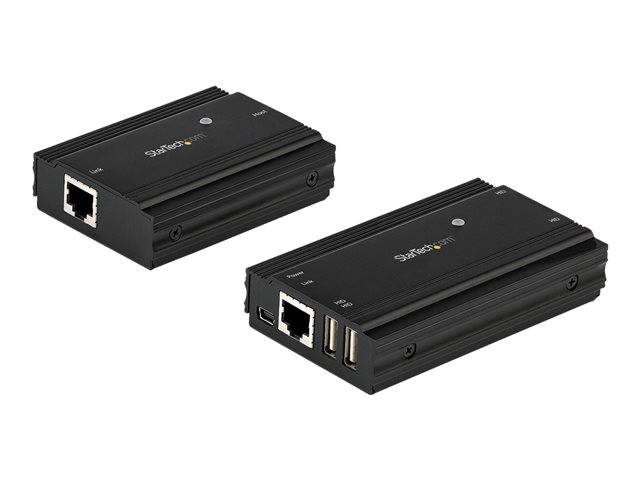 StarTech.com Hub Extensseur USB 2.0 4-Ports avec Connexion Ethernet jusqu’à 100 mètres (RJ45) – Plug and Play et StarTech.com Hub Extensseur USB 2.0 4-Ports avec Connexion Ethernet jusqu’à 100 mètres (RJ45) – Plug and Play et