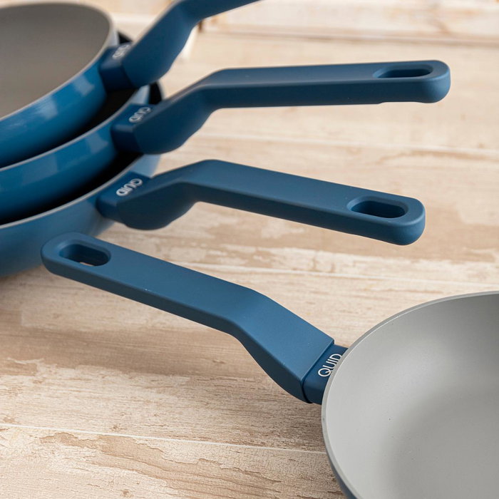 Quid Poêle en Aluminium Baltic 20 cm - Antiadhésive, Induction, Vitrocéramique, Gaz, Électrique, Blanc