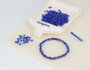 Innspiro Rocaille de verre ronde aurora boreale bleu marine 3,8mm 500g