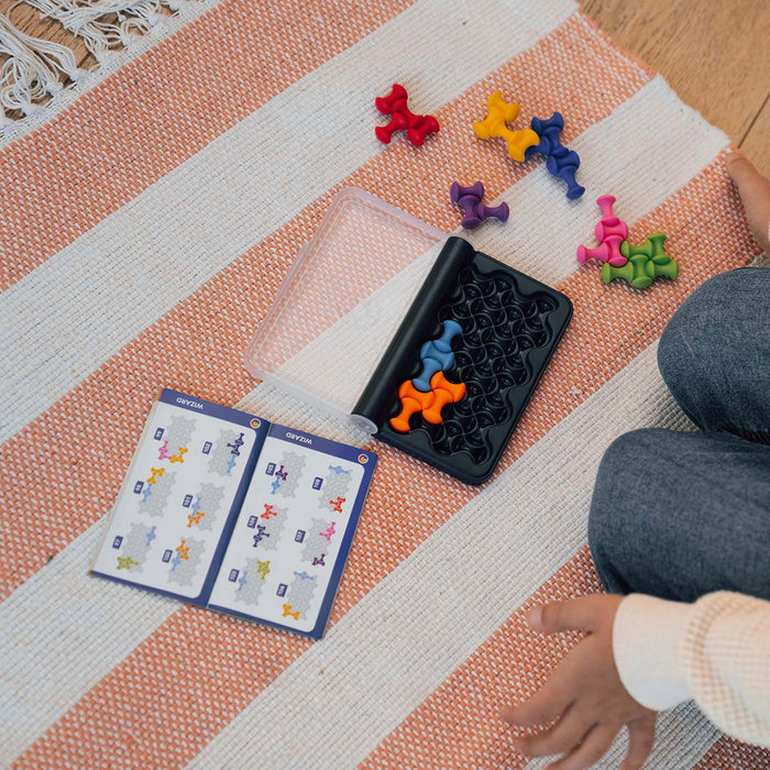 Smart Games IQ Waves SG492 - Jeu de réflexion et de casse-tête avec 120 défis - Compact avec plateau, 8 pièces et livret - À partir de 6 ans