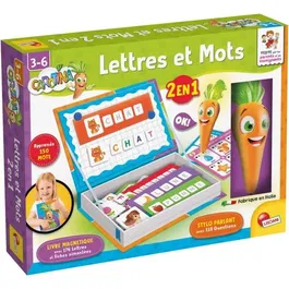 Lisciani Giochi Carotina - Stylo Parlant et Jouets Magnétiques 2 en 1 - Kit d'Apprentissage Ludique pour Enfants 3 à 6 ans - Lettres et Chiffres