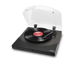 ION Premier LP - Negro Platine vinyle tout-en-un avec haut-parleurs stéréo, Bluetooth et USB