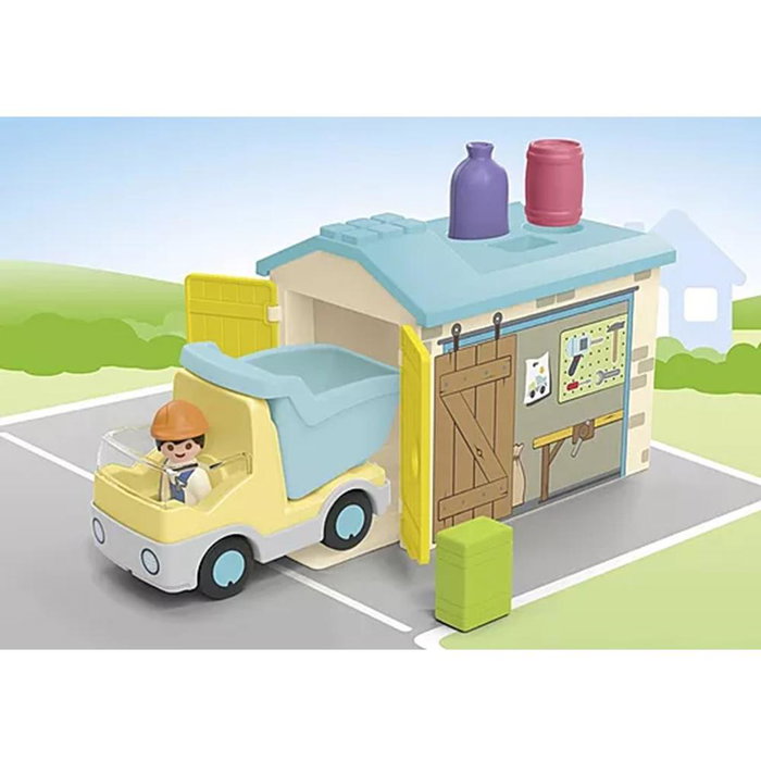 Playmobil Junior Camion et Garage de tri 71686 Playmobil Junior Camion et Garage de tri 71686
