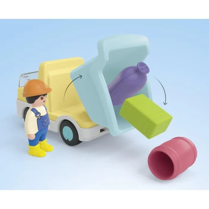 Playmobil Junior 71686 - Camion de chantier avec garage jouet, coffre à outils et accessoires - Jouet d'éveil Disney pour enfant dès 12 mois