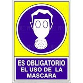 DUVER Signal de sécurité 606 Plast. 420x297 mm - Obligation de porter un masque