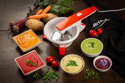 Ariete 261 Passapurés 2.0 - Passeur à soupe électrique, autonome 1000h, facile à nettoyer, séparation pulpe et graines