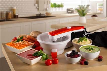 Ariete 261 Passapurés 2.0 - Passeur à soupe électrique, autonome 1000h, facile à nettoyer, séparation pulpe et graines