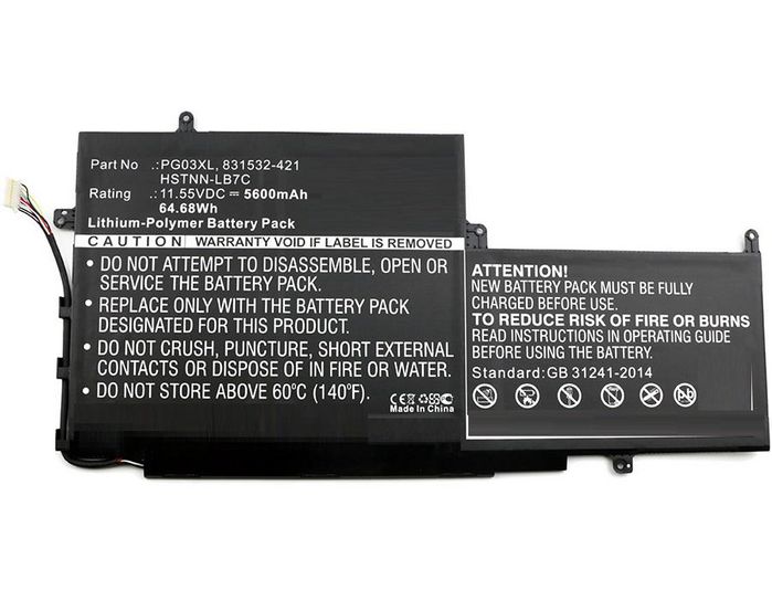CoreParts Batterie d'ordinateur portable pour HP Spectre x360 15 - Modèle AP011DX - 64,68 Wh / 5600 mAh - Li-Pol - Noir CoreParts Batterie d'ordinateur portable pour HP Spectre x360 15 - Modèle AP011DX - 64,68 Wh / 5600 mAh - Li-Pol - Noir