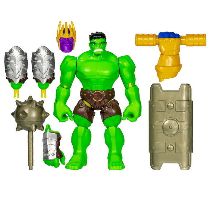 Hasbro Marvel Avengers Figurine Deluxe Mixmashers Hulk F9270 - 12 cm - Figurine Articulée à Combiner - Pour Enfants Dès 4 Ans