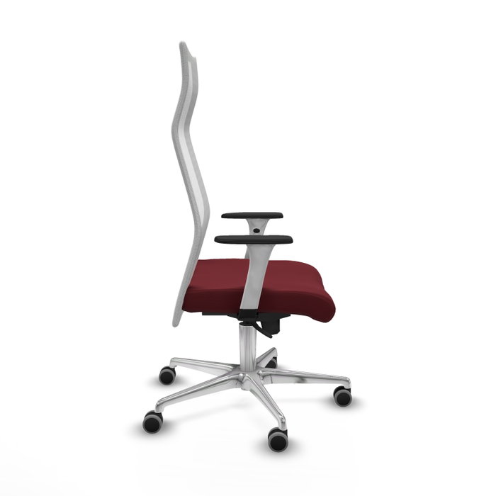 Piqueras y Crespo Chaise de Bureau Albacete Granat et Blanc