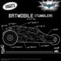 Batman 1989 véhicule Super Cyborg Batmobile Tumbler (Full Color) 33 cm