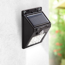 Applique Murale LED Solaire IP65 avec Capteur PIR, 6000K Blanco Frío