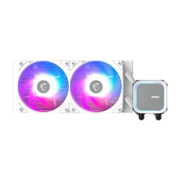 MSI MAG CORELIQUID A13 240 Kit de Watercooling 240 mm avec Ventilateurs ARGB 120 mm et Pompe Blanche