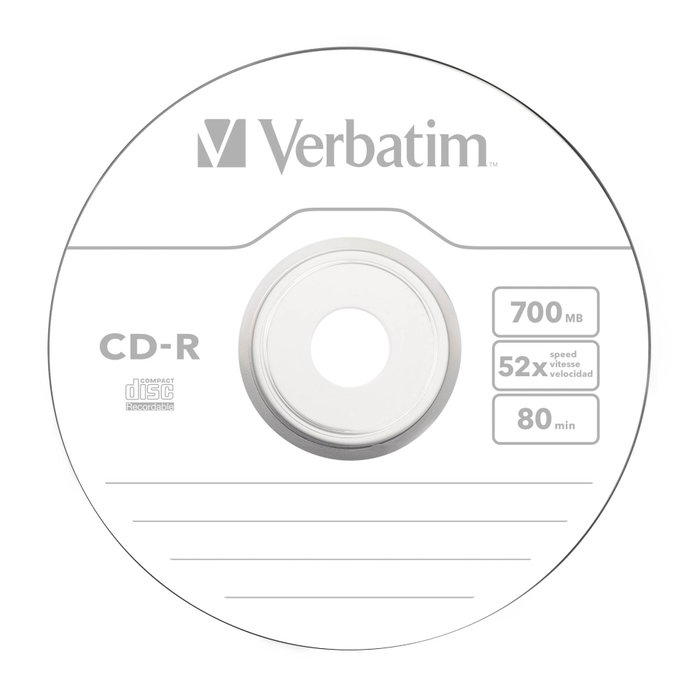 Verbatim CD-R 700 Mo 52x Tarrine de 25 unités Verbatim CD-R 700 Mo 52x Tarrine de 25 unités