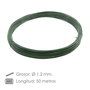 WOLFPACK LINEA PROFESIONAL Fil de fer plastifié vert 1,2 mm (Bobine 50 mètres)