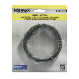 WOLFPACK LINEA PROFESIONAL Fil de fer plastifié vert 1,2 mm (Bobine 50 mètres)