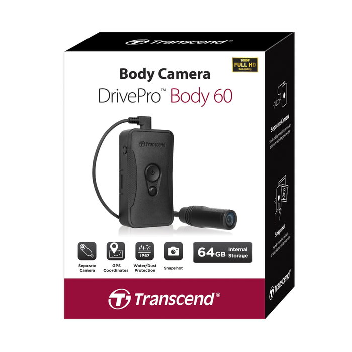 Transcend DrivePro Body 60 - 64 Go