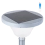 Lampe solaire LED circulaire pour jardin, 45W, avec détecteur de crépuscule et sensor de mouvement, IP65, télécommande incluse, blanc froid 6000K