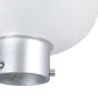 Lampe solaire LED circulaire pour jardin, 45W, avec détecteur de crépuscule et sensor de mouvement, IP65, télécommande incluse, blanc froid 6000K