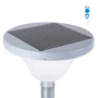 Lampe solaire LED circulaire pour jardin, 45W, avec détecteur de crépuscule et sensor de mouvement, IP65, télécommande incluse, blanc froid 6000K
