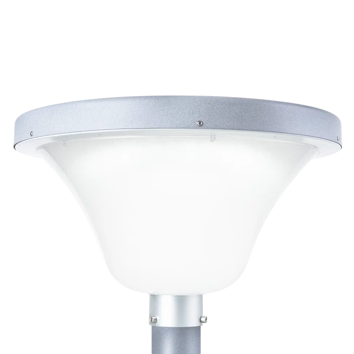 Lampe solaire LED circulaire pour jardin, 45W, avec détecteur de crépuscule et sensor de mouvement, IP65, télécommande incluse, blanc froid 6000K