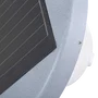 Lampe solaire LED circulaire pour jardin, 45W, avec détecteur de crépuscule et sensor de mouvement, IP65, télécommande incluse, blanc froid 6000K