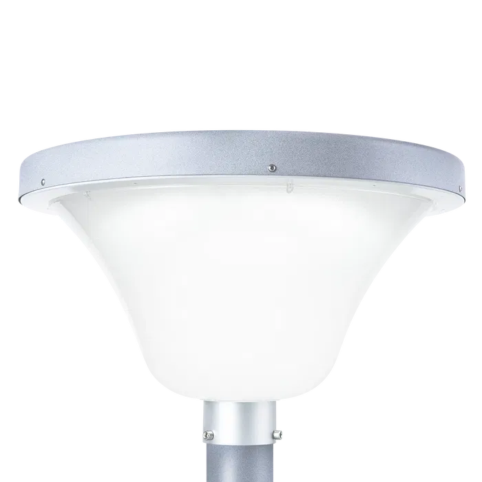 Farola Solaire LED Circulaire pour Jardin et Éclairage Public 45W avec Capteur de Mouvement et Télécommande - IP65 - Baterie 15000mAh - Blanc Froid 6000K
