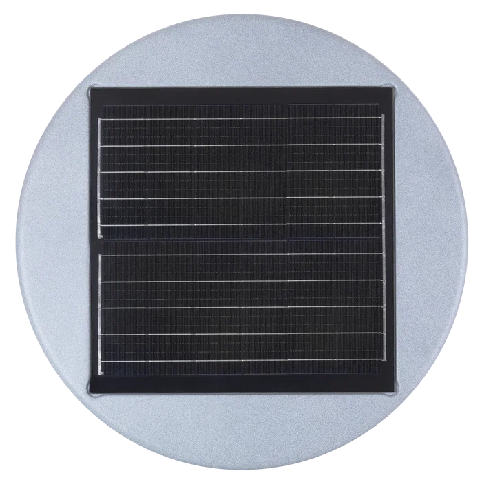 Lampe solaire LED circulaire pour jardin, 45W, avec détecteur de crépuscule et sensor de mouvement, IP65, télécommande incluse, blanc froid 6000K