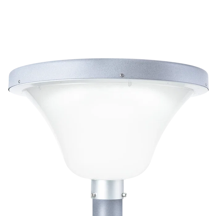 Lampe solaire LED circulaire pour jardin, 45W, avec détecteur de crépuscule et sensor de mouvement, IP65, télécommande incluse, blanc froid 6000K