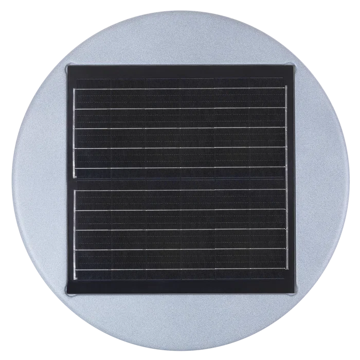 Lampe solaire LED circulaire pour jardin, 45W, avec détecteur de crépuscule et sensor de mouvement, IP65, télécommande incluse, blanc froid 6000K
