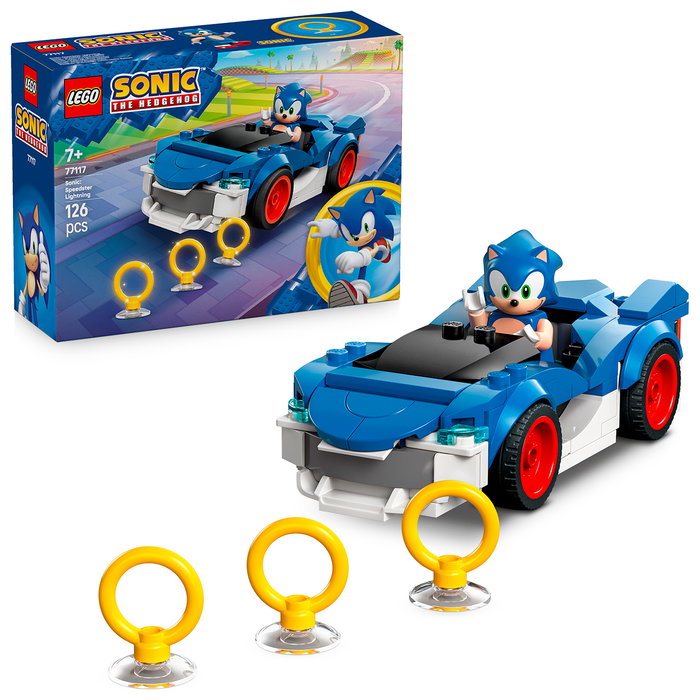 LEGO Sonic: Speedster Lightning 77117 avec minifigurine de Sonic LEGO Sonic: Speedster Lightning 77117 avec minifigurine de Sonic