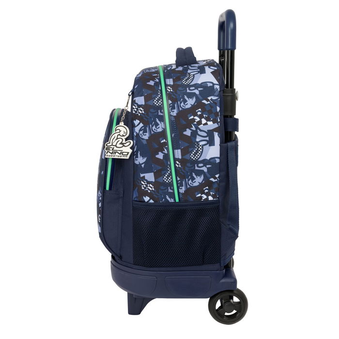 Cartable à roulettes El Niño Navy Blue marine 33 x 45 x 22 cm