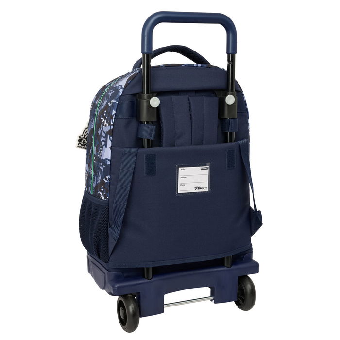 Cartable à roulettes El Niño Navy Blue marine 33 x 45 x 22 cm