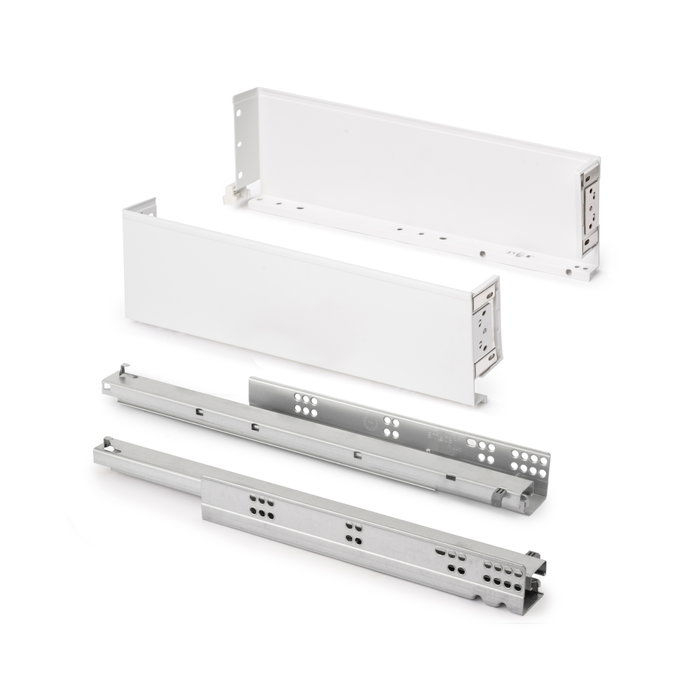 Emuca Tiroir extérieur Simplex blanc 122 mm profondeur 440 mm Emuca Tiroir extérieur Simplex blanc 122 mm profondeur 440 mm