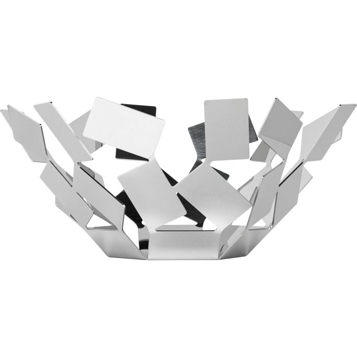 Alessi Stanza dello Scirocco Corbeille à fruits blanc en acier et résine Alessi Stanza dello Scirocco Corbeille à fruits blanc en acier et résine