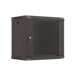 Lanberg Armoire murale rack 19 pouces 9U 540x350 noir porte verre